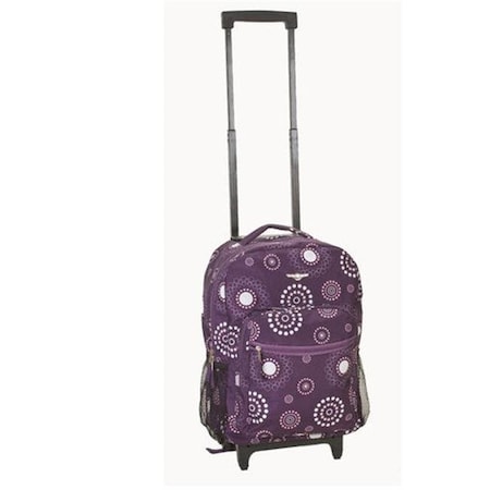 Rockland Rockland R01-PURPLE PEARL 17 in. Rolling Backpack Rockland R01-PURPLE PEARL